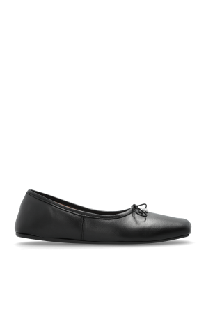 フラットシューズ FERRAGAMO Woman Ballet flats Black ZINA NERO FERRAGAMO Zina Leather Ballet Flats | Saks Fifth Avenue
